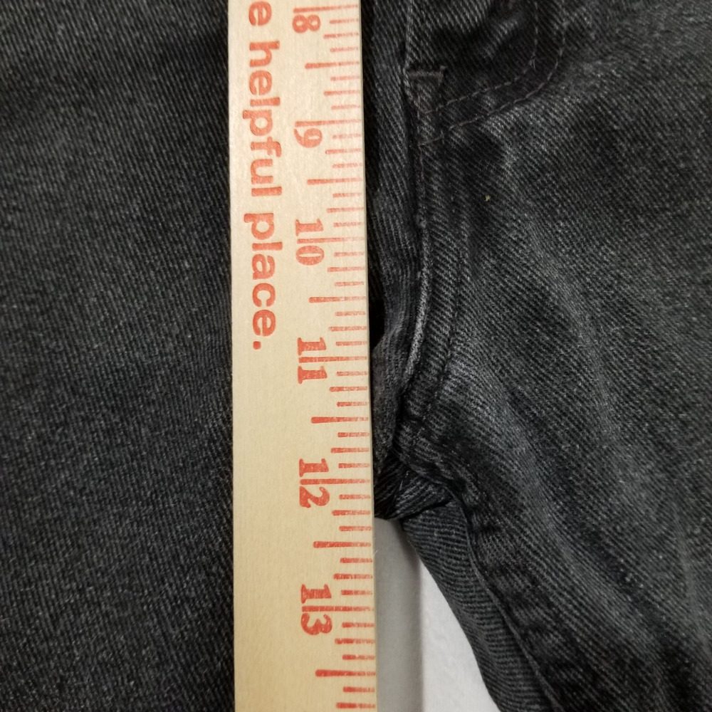 Vintage Levis 505 Jeans Mens 36x32 Straight Leg Regular Fit Y2K Black 100 Cotton - Picture 8 of 10